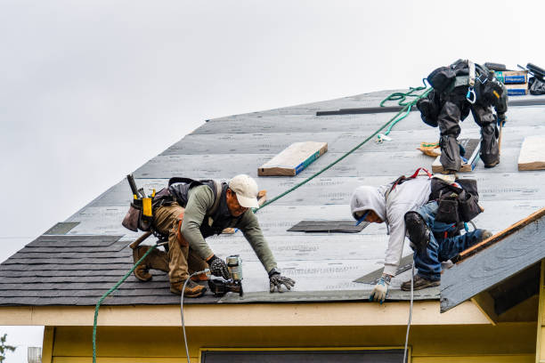 Professional Roofing technician working in Bohemia, NY